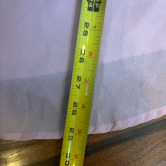 Torrid Georgette blouse women’s 4X pink long sleeve button front NWT smocked - Picture 11 of 12